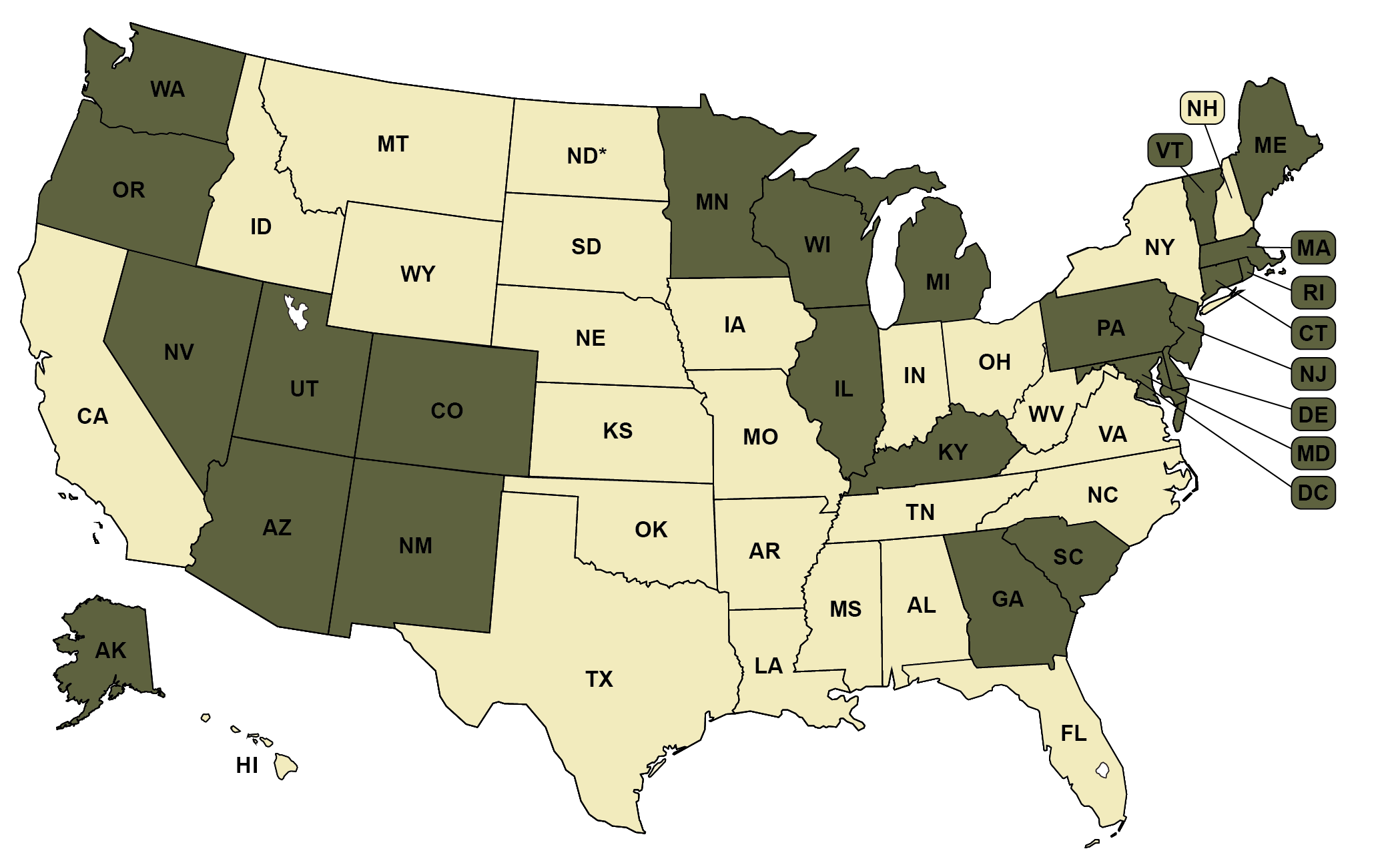 Democracy Maps | Membership In Electronic Registration Information Center  (Eric)